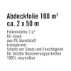 Abdeckplane Polyethylen transparent 2 x 50 m