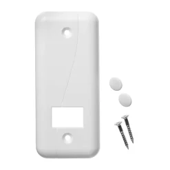 Abdeckplatte 'DUO Maxi' weiß 10,5 cm