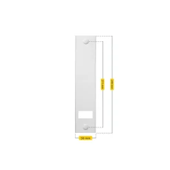 Abdeckplatte 'Standard Maxi' weiß 21,5 cm