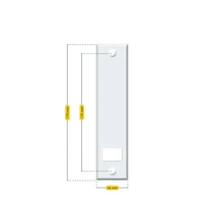 Abdeckplatte 'Standard Maxi' weiß 13,5 cm