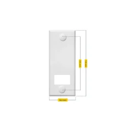Abdeckplatte 'Standard Maxi' weiß 10,5 cm