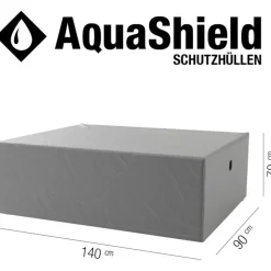 Abdeckung 'AquaShield' für Gartentisch wasserabweisend 90 x 70 x 140 cm