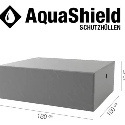 Abdeckung 'AquaShield' für Gartentisch wasserabweisend 100 x 70 x 180 cm