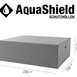 Abdeckung 'AquaShield' für Gartentisch wasserabweisend 100 x 85 x 220 cm