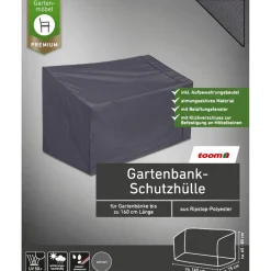 Abdeckung für Gartenbänke wasserabweisend & UV-beständig 160 x 85 x 75 cm