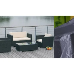 Abdeckung für Loungemöbelset wasserabweisend & frostsicher 150 x 85 x 205 cm