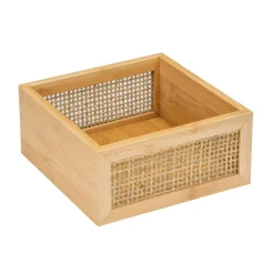 Ablagebox 'Allegre' Bambus/Rattan 15 x 15 x 7 cm