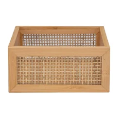 Ablagebox 'Allegre' Bambus/Rattan 15 x 15 x 7 cm