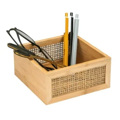 Ablagebox 'Allegre' Bambus/Rattan 15 x 15 x 7 cm