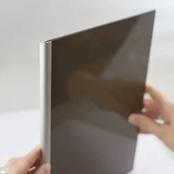Abschlussprofil für Rückwandplatten, rund, alu silber matt, 2100 mm