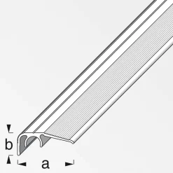 Abschlussprofil clipstech® Aluminium bronzefarben 100 x 3,2 x 1,25 cm