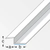 Abschlussprofil 'clipstech®' Aluminium silbern 1000 x 14 mm
