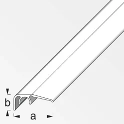 Abschlussprofil 'clipstech®' Aluminium grau 1000 x 12,5 mm