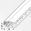 Abschlussprofil 'clipstech®-mini' Aluminium schwarz 1000 x 19,5 mm