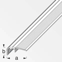 Abschlussprofil 'clipstech®' silber 1000 x 12,5 mm