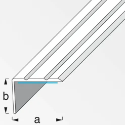 Abschlussprofil 'clipstech' silber 1000 x 8 mm