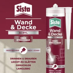 Acryl-Fugendichtmasse 'Wand & Decke' weiß 280 ml