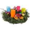 Adventskranz Nordmanntanne 'Harlekin' Ø 35 cm , mit vier Kerzen