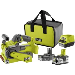 Akku-Bandschleifer-Set 'R18BS-242S' mit 2 Akkus, Ladegerät und Zubehör