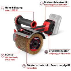 Akku-Bürstenschleifer 'TP-BR 18/32 Li BL - Solo' ohne Akku