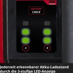 Akku-Gartenpumpe 'Aquinna 36/38 F LED automatic' 3800 l/h ohne Akku und Ladegerät