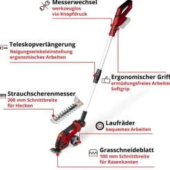 Akku-Gras- und Strauchschere 'GE-CG 18/100 Li T-Solo' ohne Akku und Ladegerät