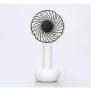 Akku-Handventilator weiß Ø 10,5 x 22,5 cm