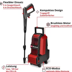 Akku-Hochdruckreiniger 'Hypresso 36/105' ohne Akku