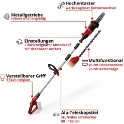 Akku-Hochentaster/-Heckenschere 'GE-HC 18 Li T-Solo' ohne Akku 18 V 20 cm