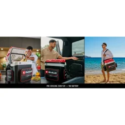 Akku-Kühlbox 'TE-COL 18/27 Li-Solo' schwarz/rot 27 l mit Warmhaltefunktion