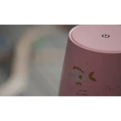 Akku-LED-Tischleuchte 'Charlie' rosa Tiermotiv mit USB-Ladekabel Ø 10,6 x 26 cm
