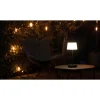 Akku-LED-Tischleuchte 'Leano' schwarz/weiß mit Farbwechsel, USB-Ladekabel Ø 12,8 x 30,5 cm