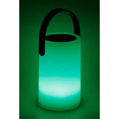 Akku-LED-Tischleuchte 'Linus' weiß mit Farbwechsler, Lautsprecher Ø 11,5 x 18 cm