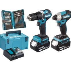 Akku-Maschinen-Set 'DLX2414JX4' 18 V inklusive 2 Akkus und Ladegerät