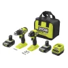 Akku-Maschinen-Set 'ONE+ HP Brushless RCK182A-2C20S' 18 V Akku-Bohrschrauber und Schlagbohrschrauber inkl. Akkus, Ladegerät, Werkzeugtasche