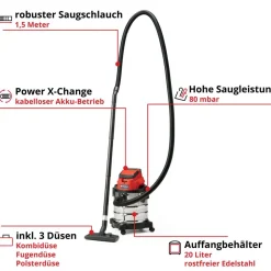 Akku Nass Trockensauger 'TC-VC 18/20 Li Solo Power X-Change'