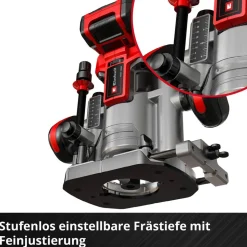 Akku-Ober- und Kantenfräse 'TP-RO 18 Set Li BL - Solo' ohne Akku und Ladegerät