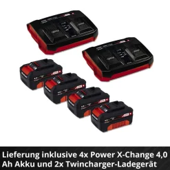 Akku-Rasenmäher 'GP-CM 36/47 S HW Li' mit 4 x 18 V Akkus und 2 Ladegeräten, bis 700 m²