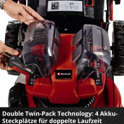 Akku-Rasenmäher 'GP-CM 36/47 S HW Li' mit 4 x 18 V Akkus und 2 Ladegeräten, bis 700 m²