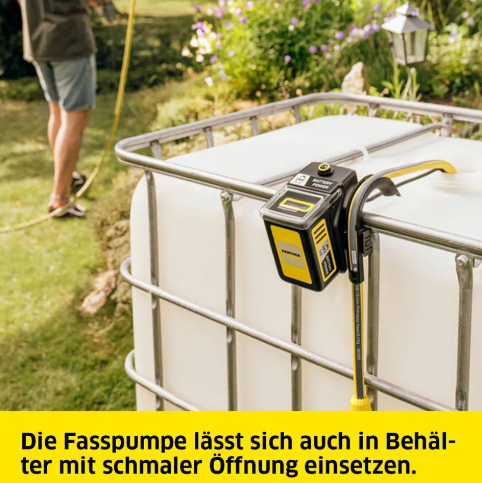 Akku-Regenfasspumpe 'BP 2.000-18 Barrel' 80 W 2000 l/h ohne Akku und Ladegerät