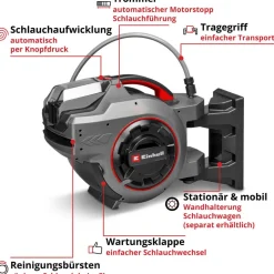 Akku-Schlauchtrommel 'GE-HR 18/30-1 WH Li-Solo' ohne Akku, Ladegerät und Gartenschlauch