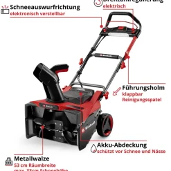 Akku-Schneefräse 'Professional GP-ST 36/53 Li E BL-Solo' ohne Akku und Ladegerät