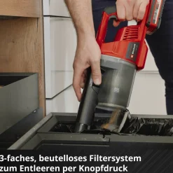 Akku-Stielstaubsauger 'TE-SV 18 Li' 18 V mit Akku und Ladegerät