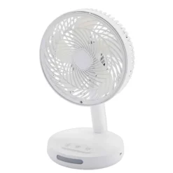 Akku-Tischventilator weiß Ø 16,6 x 26,5 cm