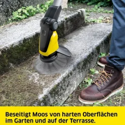 Akku-Unkrautentferner 'WRE 18-55 Battery-Set' mit Akku und Ladegerät