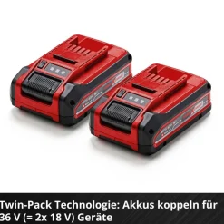 Akku '18V 4Ah Power X-Change Plus Twinpack'