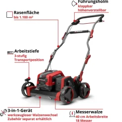 Akku-Vertikutierer 'Professional GP-SC 36/40 Li BL-Solo' ohne Akku und Ladegerät