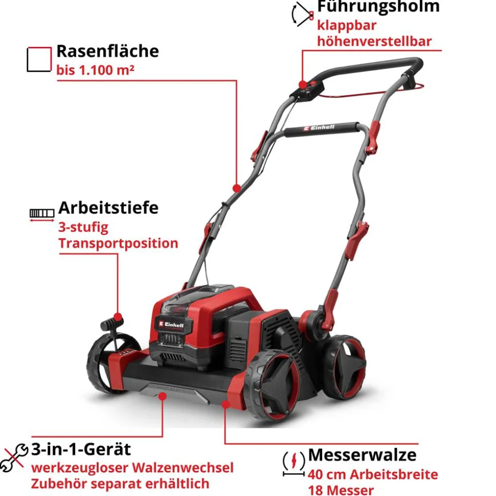 Akku-Vertikutierer 'Professional GP-SC 36/40 Li BL-Solo' ohne Akku und Ladegerät