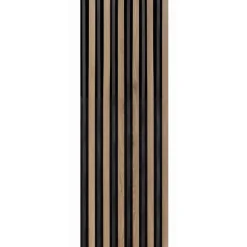 Akustikpaneel 3D 'Amalfi' Eiche/anthrazit 2400 x 561 x 25 mm