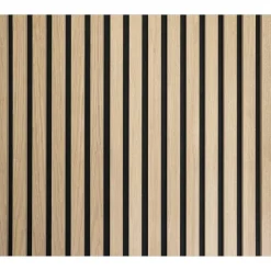 Akustik-Paneel Eiche natur furniert 2400 x 561 x 19 mm